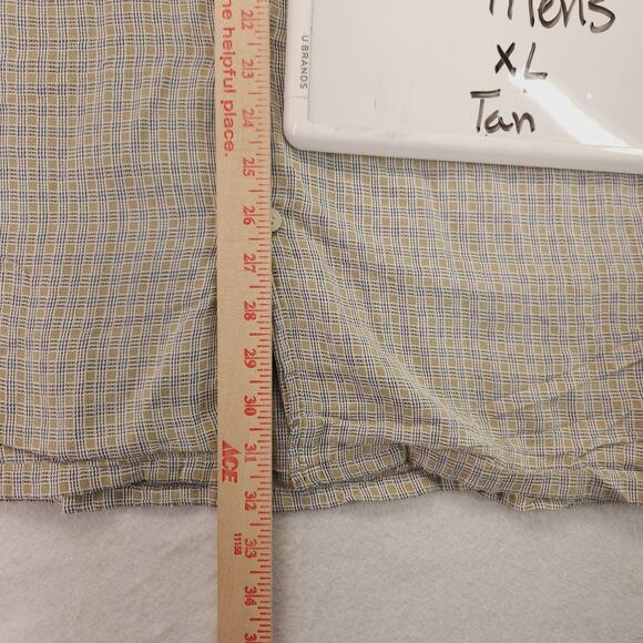 Levis Casual Short Sleeve Button Up Shirt Mens Size Extra Large XL Tan - Picture 8 of 9